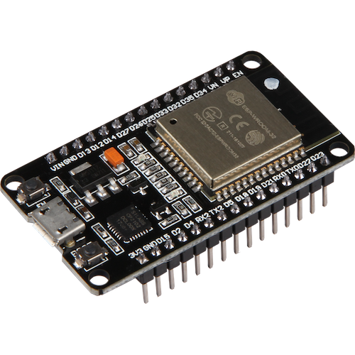An image of the ESP32 dev board
